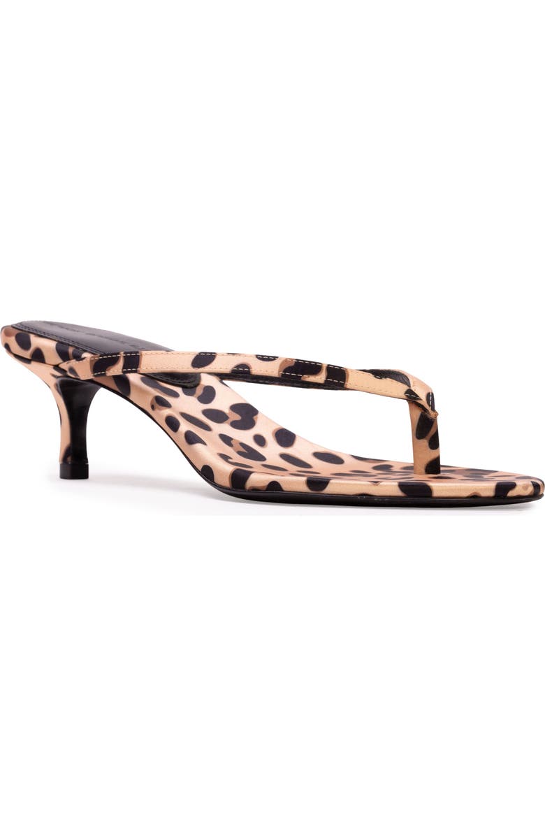 BLACK SUEDE STUDIO Tash 50 Satin Mule, Alternate, color, Cheetah Satin