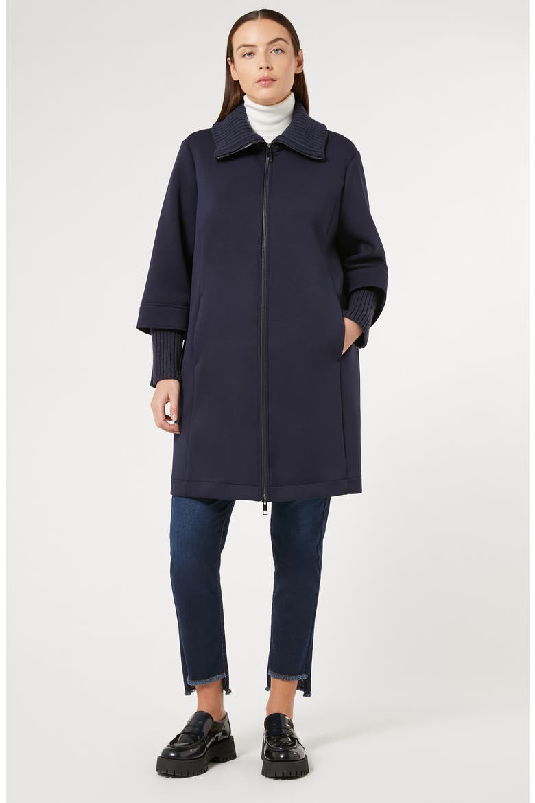 Melfi Double Jersey Jacket, Alternate, color, MIDNIGHTBLUE