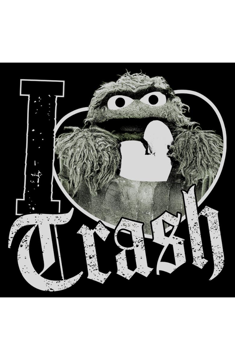 Sesame Street<sup>®</sup> Boy's Sesame Street I Love Trash Oscar the Grouch Graphic T-Shirt, Alternate, color, Black