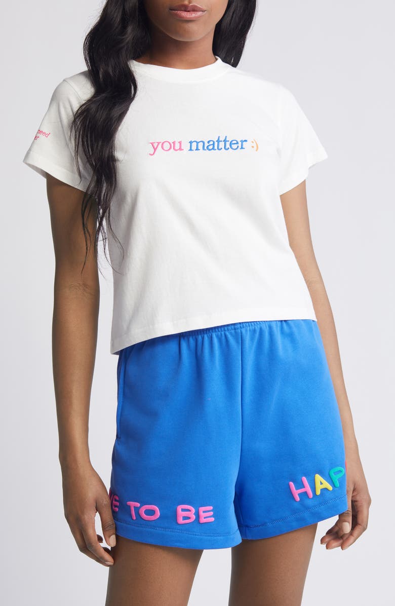 THE MAYFAIR GROUP You Matter T-Shirt, Main, color, Cream