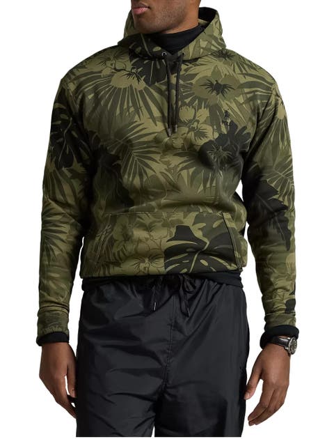 Big & Tall Palm-Camo Double-Knit Hoodie