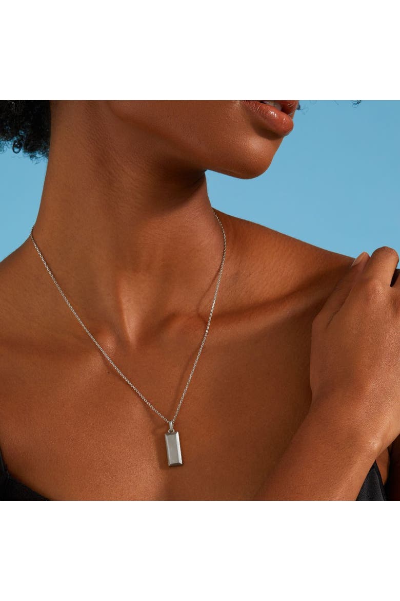 Bullion Bar Pendant, Alternate, color, Platinum