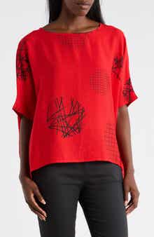 PATRIZIA LUCA Scribble Print Top