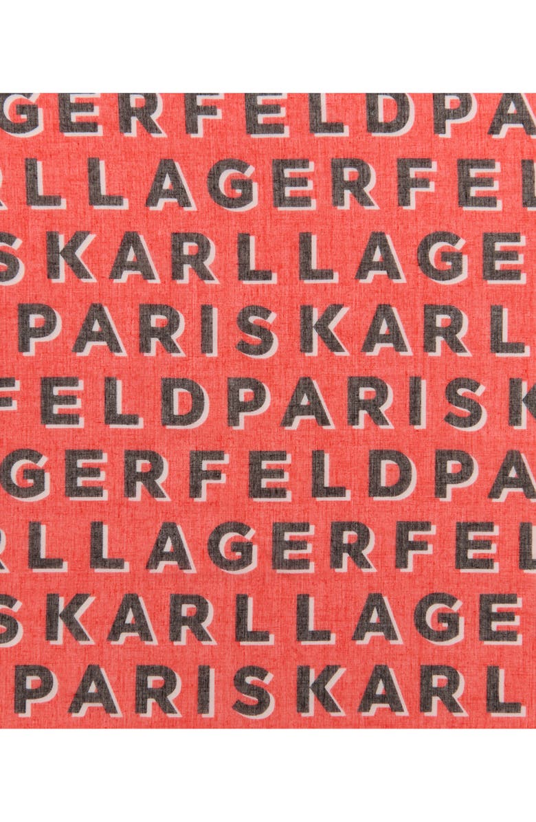 KARL LAGERFELD PARIS Logo Wrap Scarf, Alternate, color, 