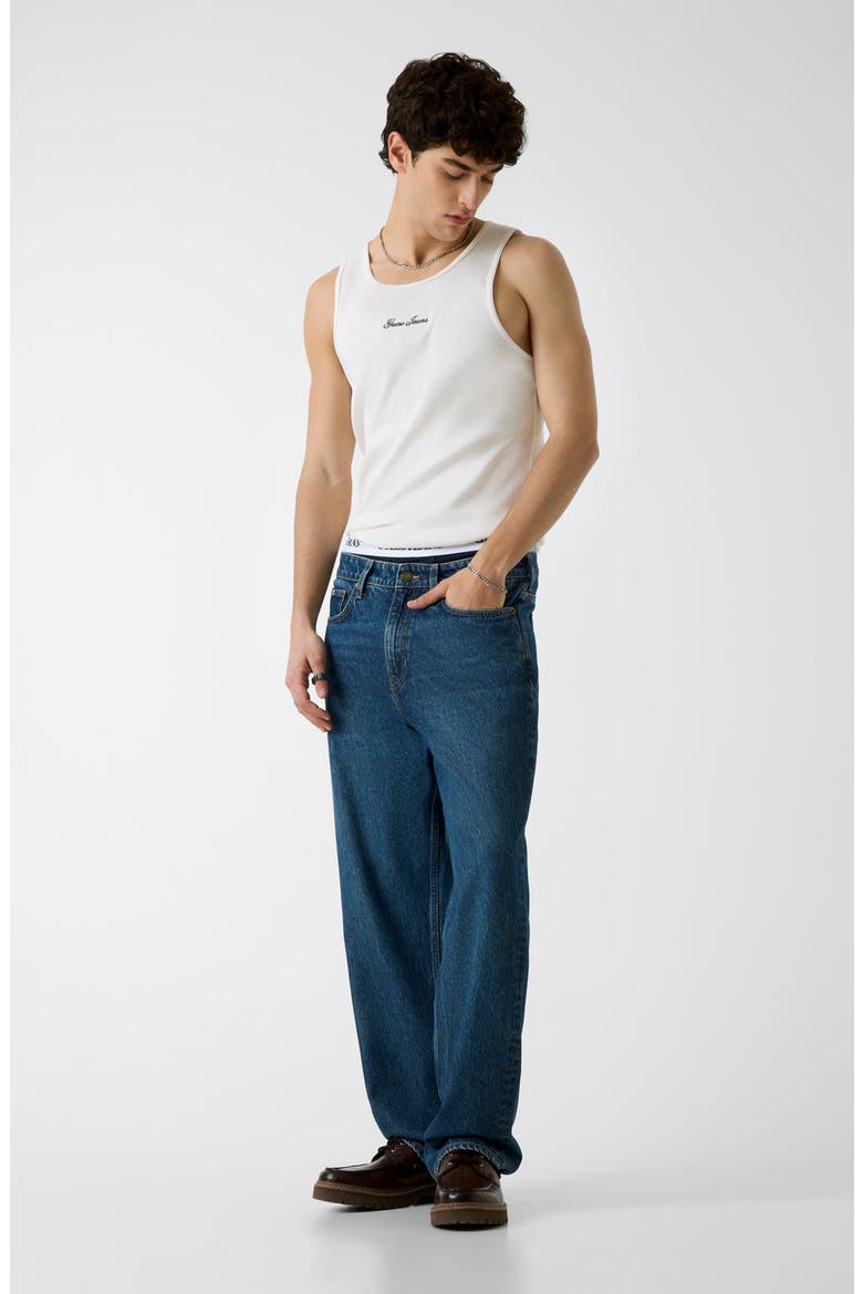 G18 Relaxed Straight Leg Jeans, Alternate, color, BLUE
