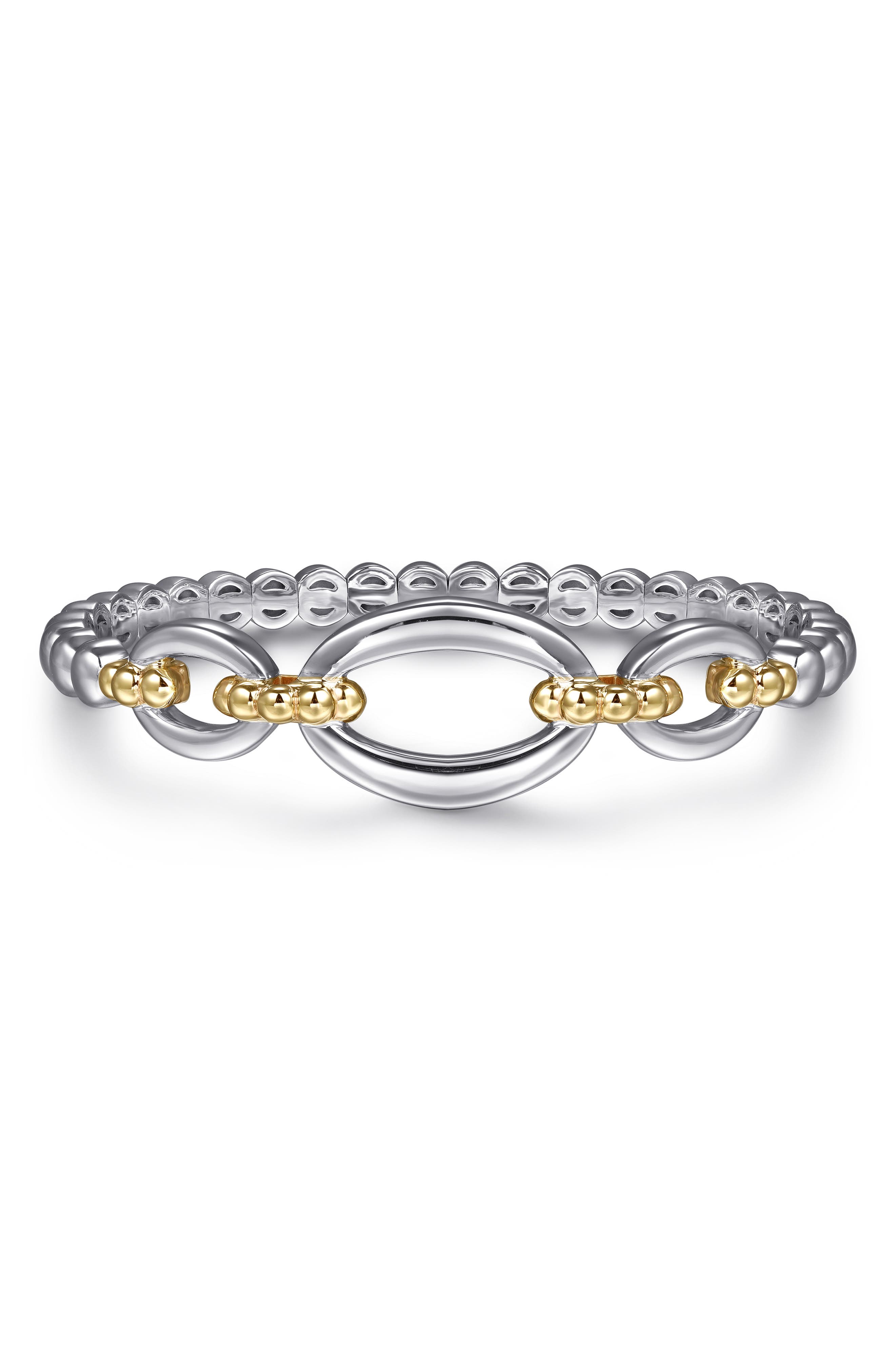 selected SILVER/ 14K YELLOW GOLD