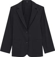 Theory Relaxed Fit Linen Blend Blazer