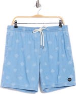 RVCA Escape Cotton Chambray Drawstring Shorts