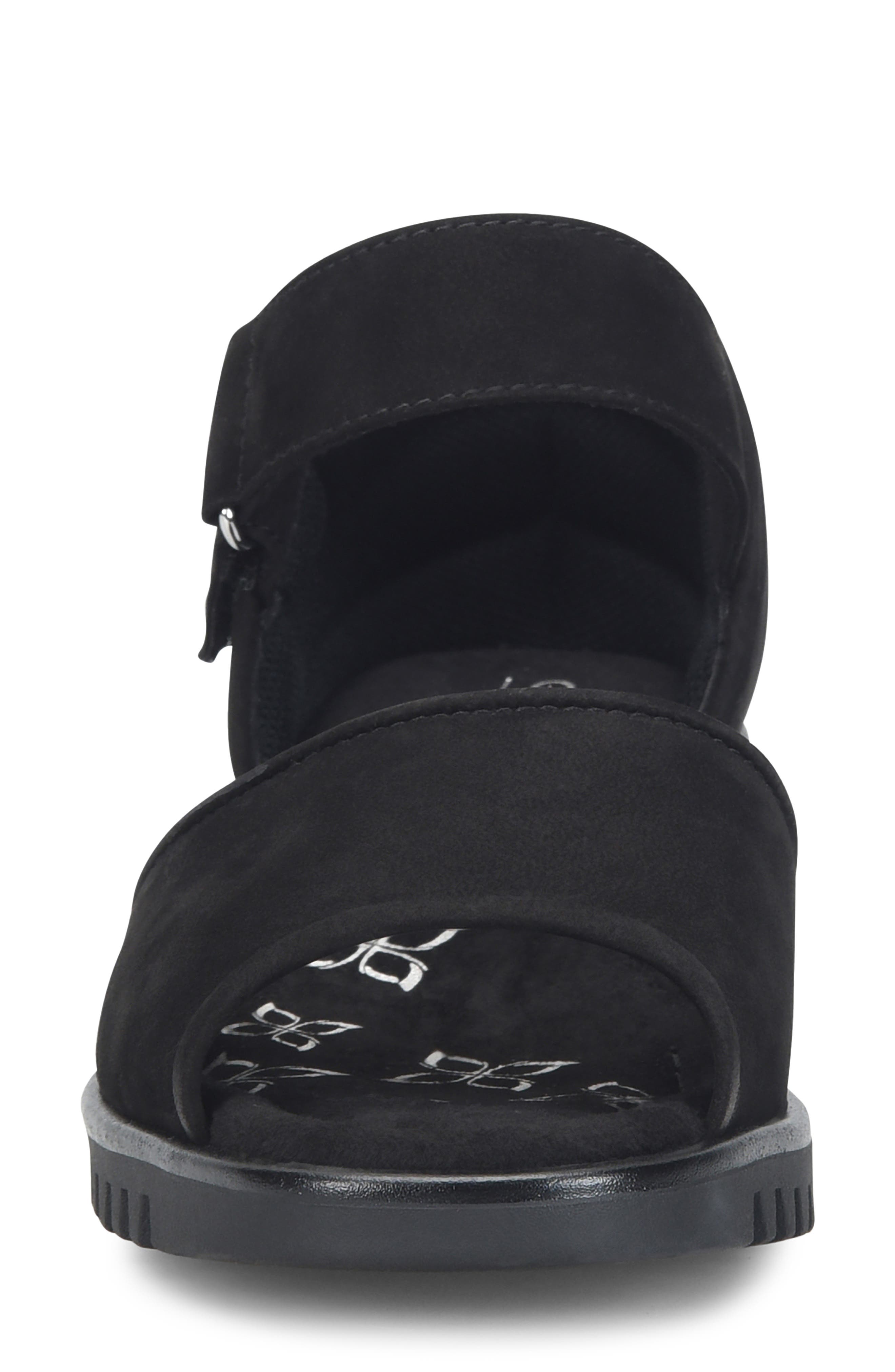 Comfortiva Daniella Wedge Sandal, Alternate, color, True Black
