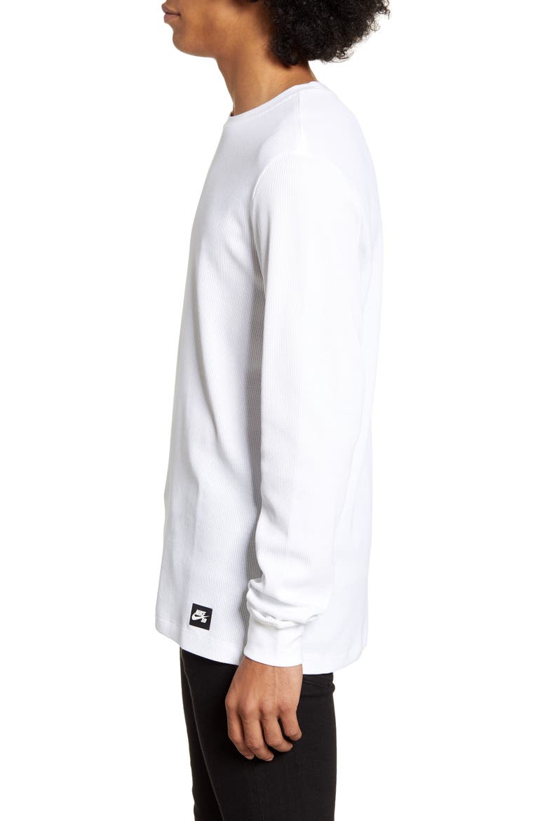 Dri-FIT Long Sleeve Thermal T-Shirt, Alternate, color, WHITE