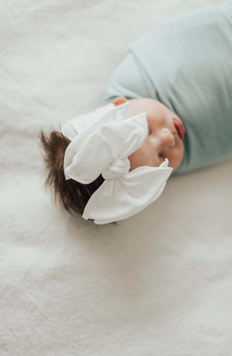 Baby Bling Fab-Bow-Lous Headband, Alternate, color, White