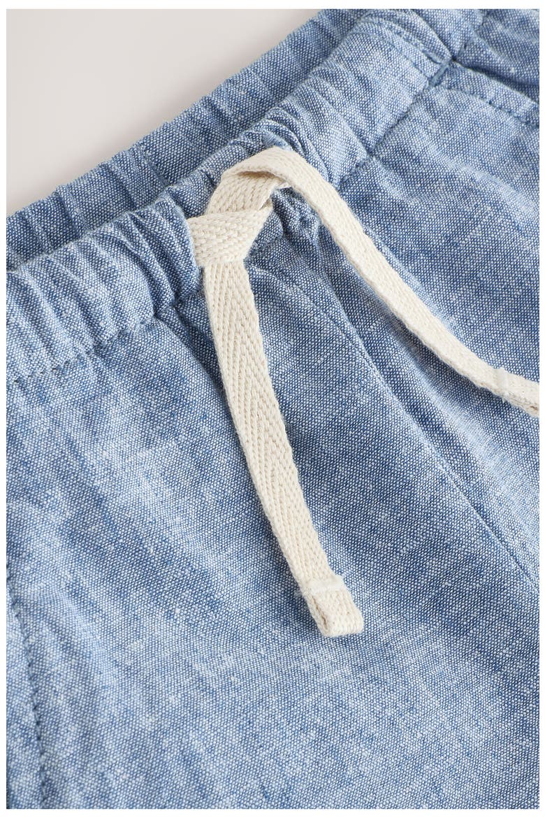 Kids' Linen & Cotton Shorts, Alternate, color, BLUE