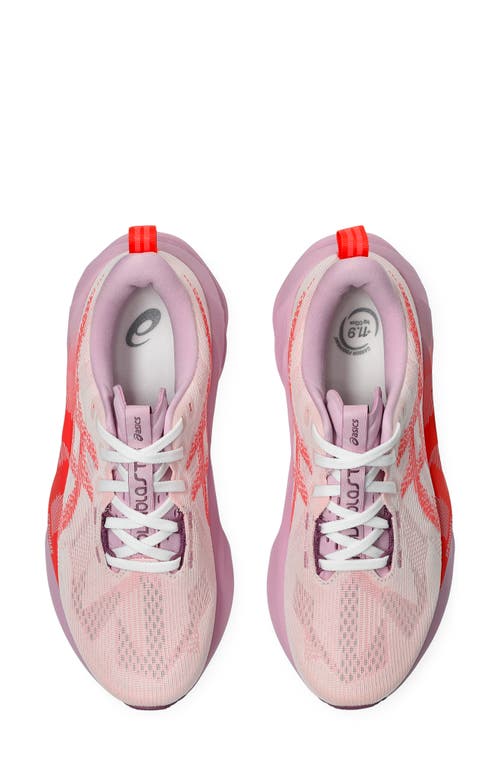 Asics ® Novablast® 5 Running Shoe In White/coral Reef