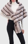 Lyla Grant Fur-Free Chinchilla (Faux Fur) Stole