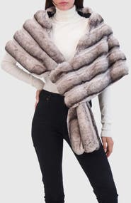 Lyla Grant Fur-Free Chinchilla (Faux Fur) Stole