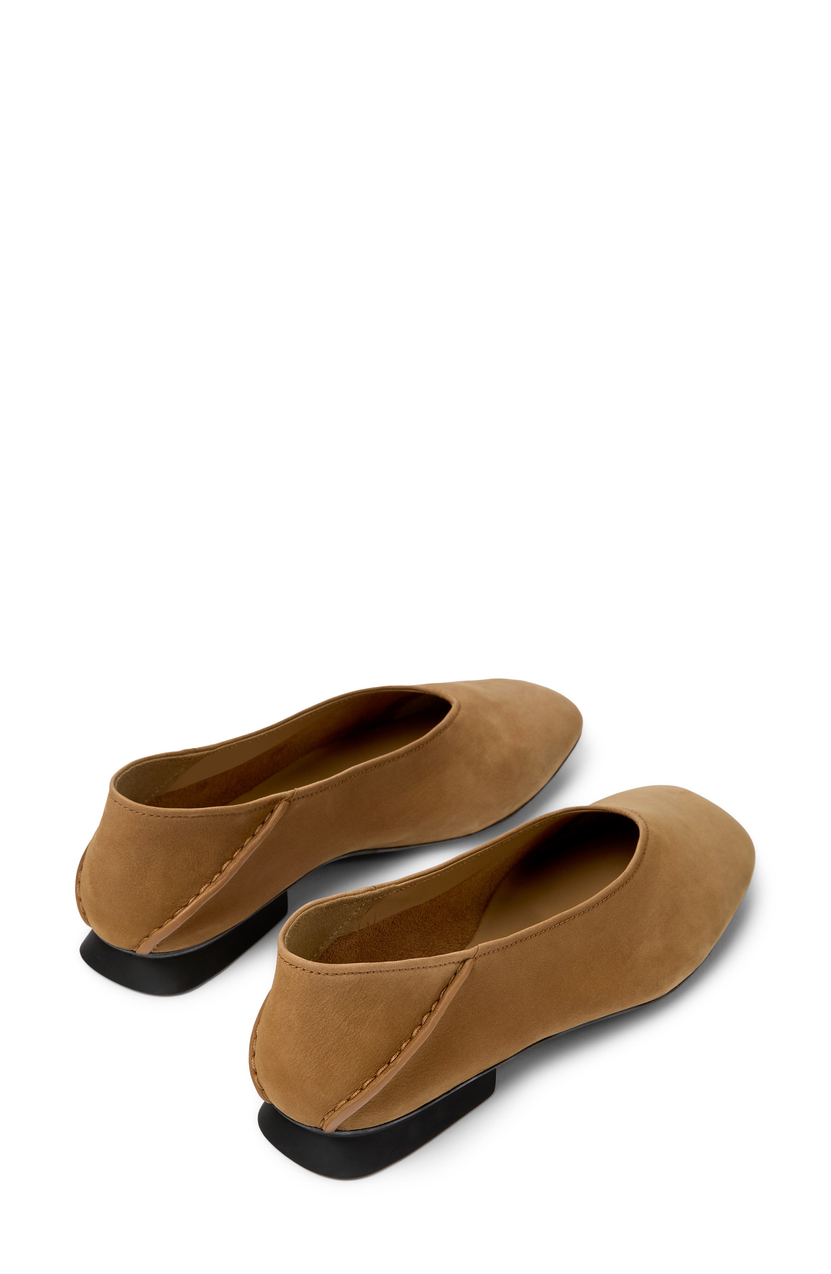 Casi Myra Leather Flat, Alternate, color, BLACK