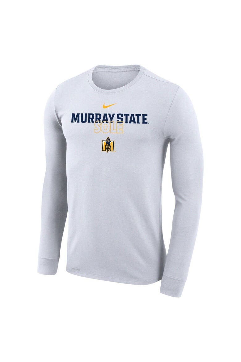 White Murray St. Racers 2023 On Court Bench Long Sleeve T-Shirt, Alternate, color, White