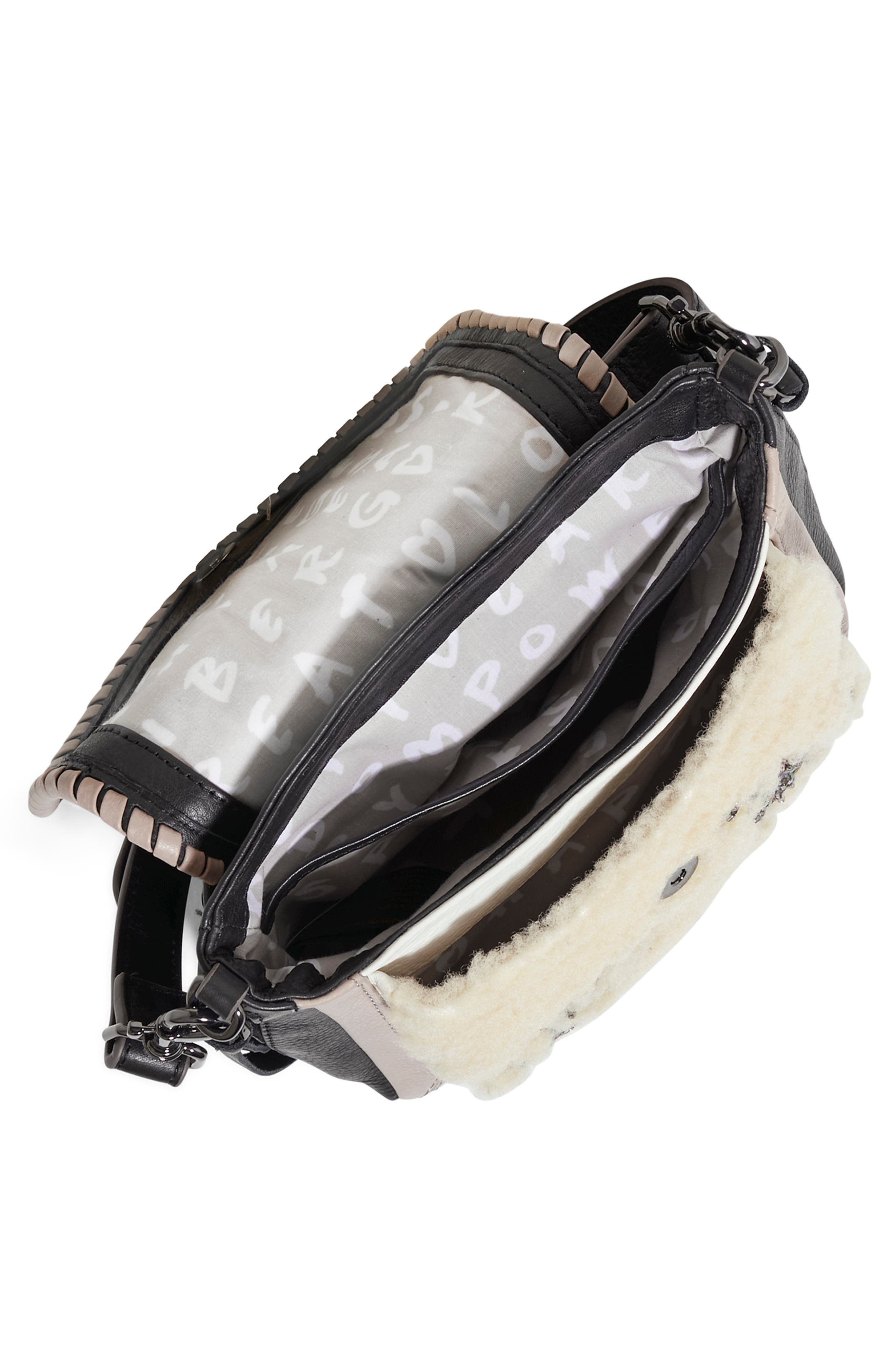 Aimee Kestenberg All for Love Embellished Genuine Shearling Crossbody Bag, Alternate, color, 