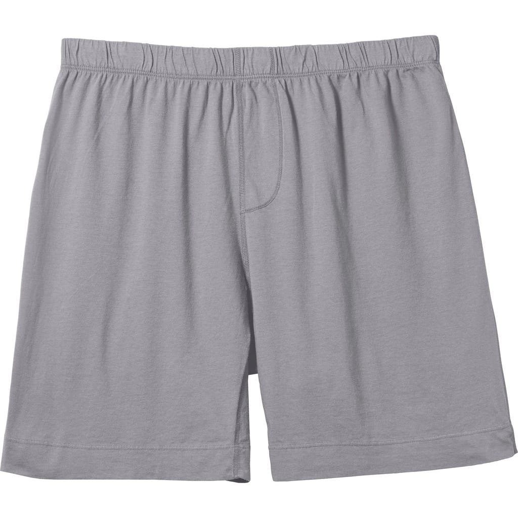 City Threads Usa-made Soft Cotton Jersey Boxer In Gray