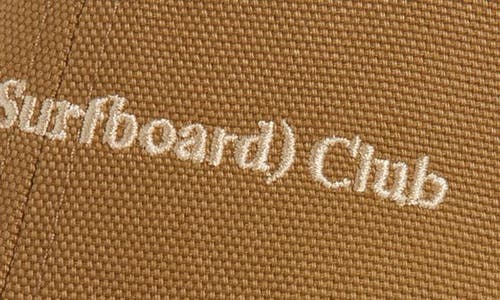 Stockholm Surfboard Club Pac Logo Embroidered Baseball Cap In Mocha