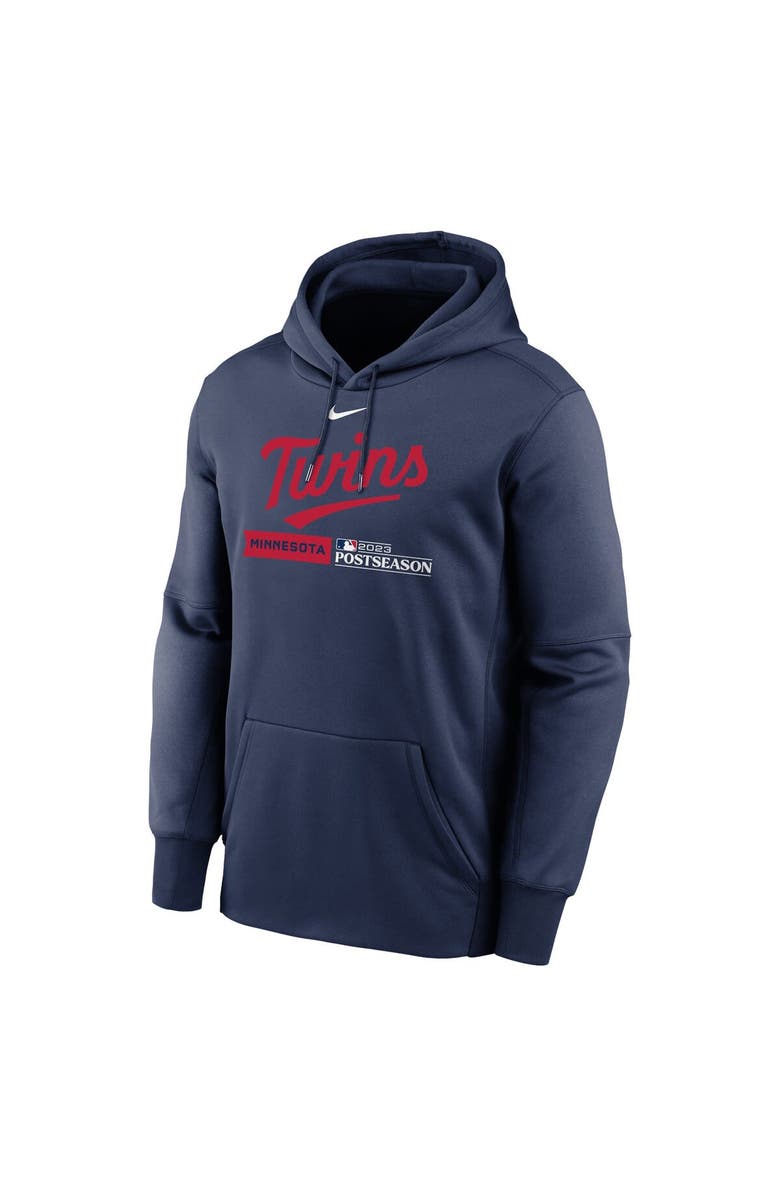 Nike Men's Nike  Navy Minnesota Twins 2023 Postseason Authentic Collection Dugout Performance Pullover Hoodie, Alternate, color, 