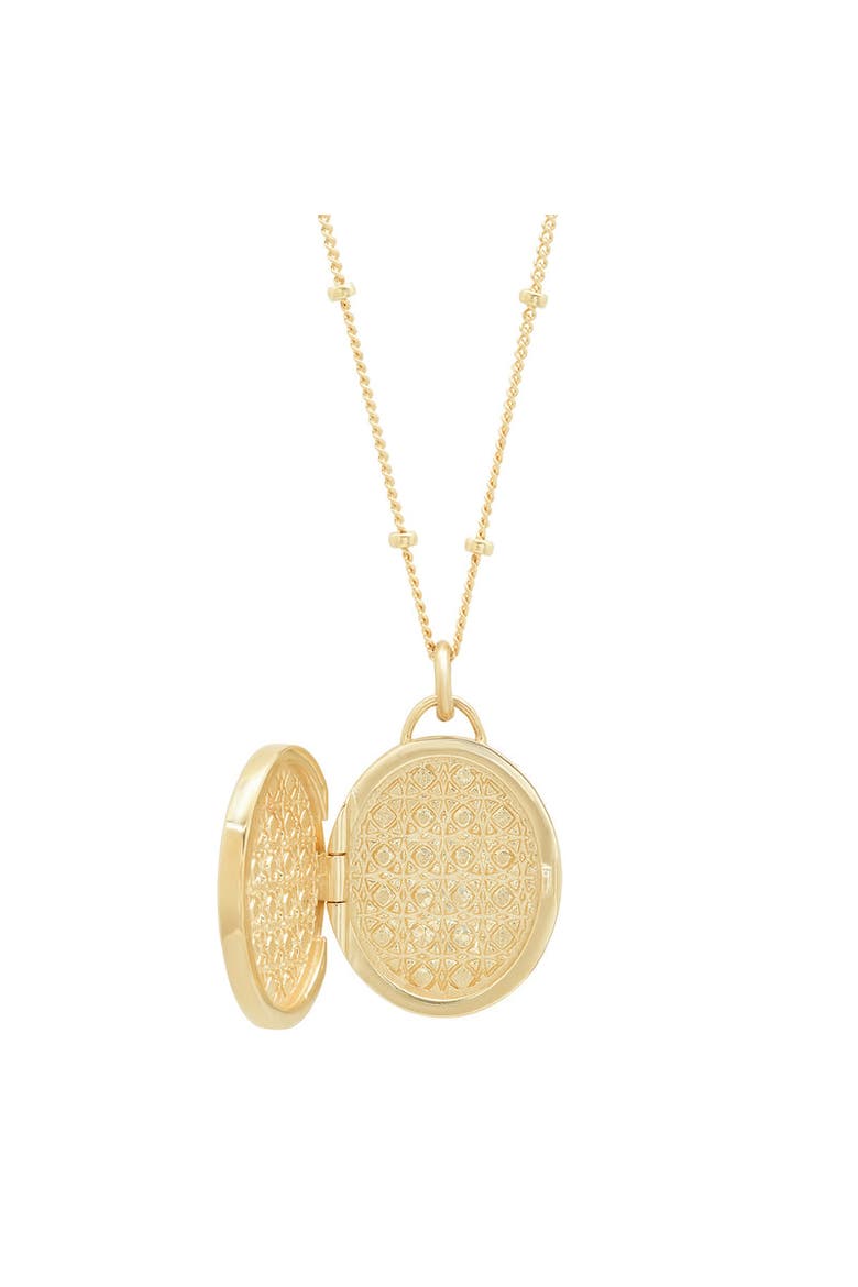 "LOVE LOCKET" OVAL PENDANT, Alternate, color, GOLD