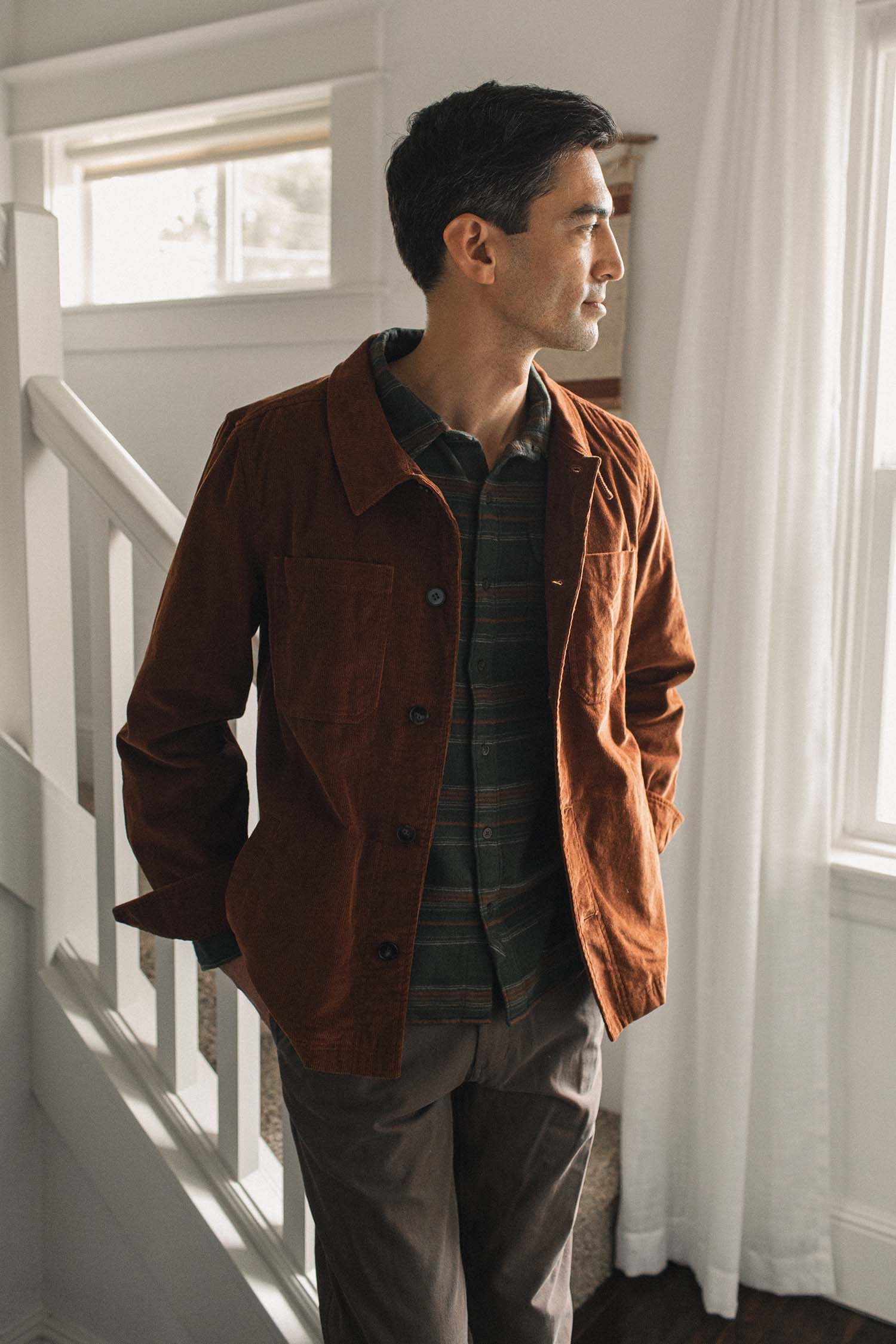 Bridge & Burn Banks Corduroy Shirt Jacket (Men) | Nordstrom