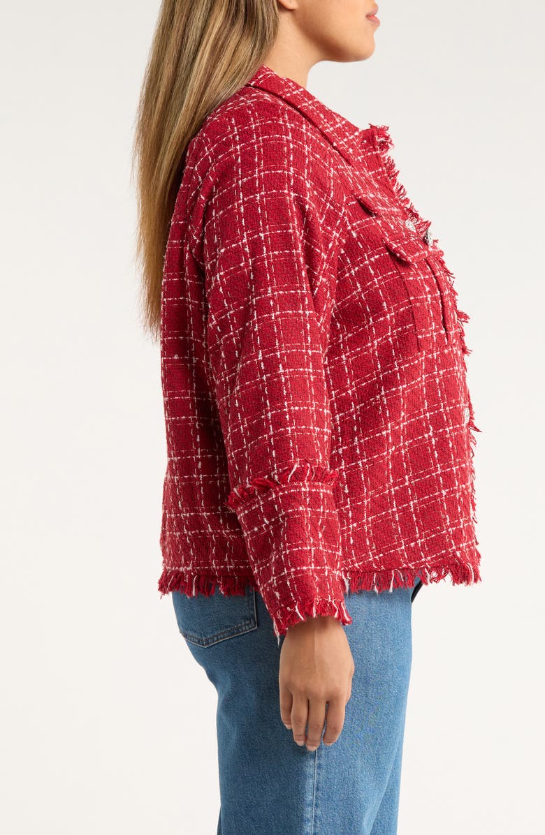 SUGARLIPS Trista Tweed Blazer, Alternate, color, 