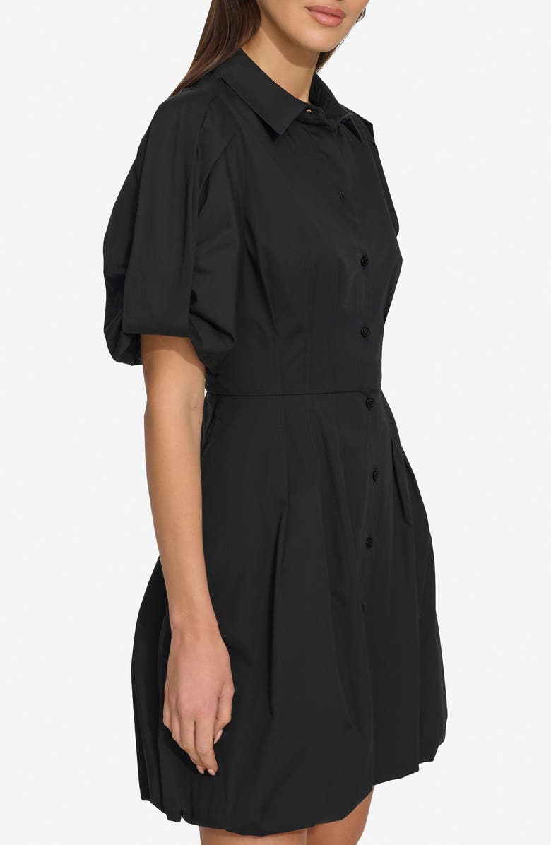 DKNY Puff Sleeve Mini Shirtdress, Alternate, color, 