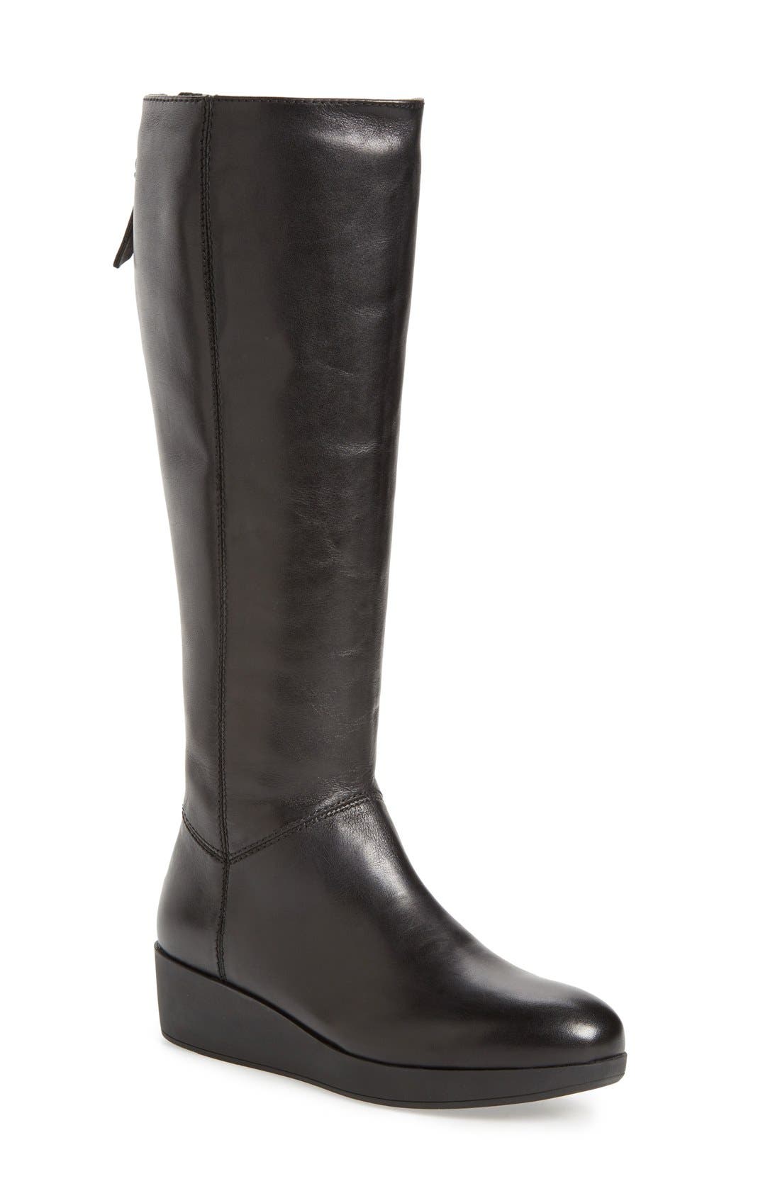 Johnston & Murphy 'Darcy' Tall Waterproof Wedge Boot, Main, color, 