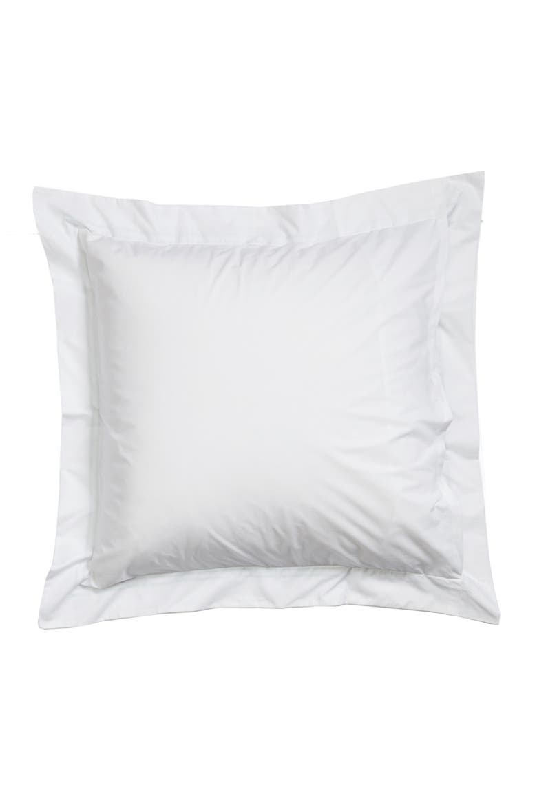 Grande Hotel Euro Sham, Alternate, color, WHITE/ AQUA