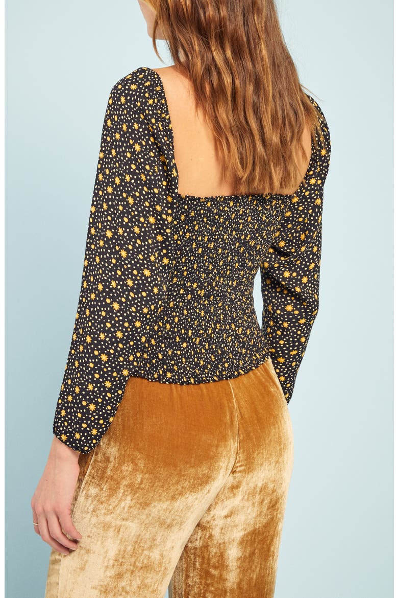 Marjorie Sweetheart Neck Top, Alternate, color, CAROLINA