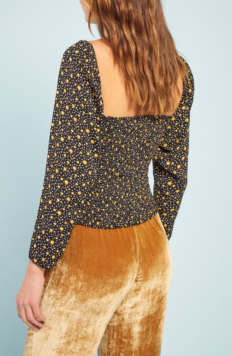 Reformation Marjorie Sweetheart Neck Top, Alternate, color,