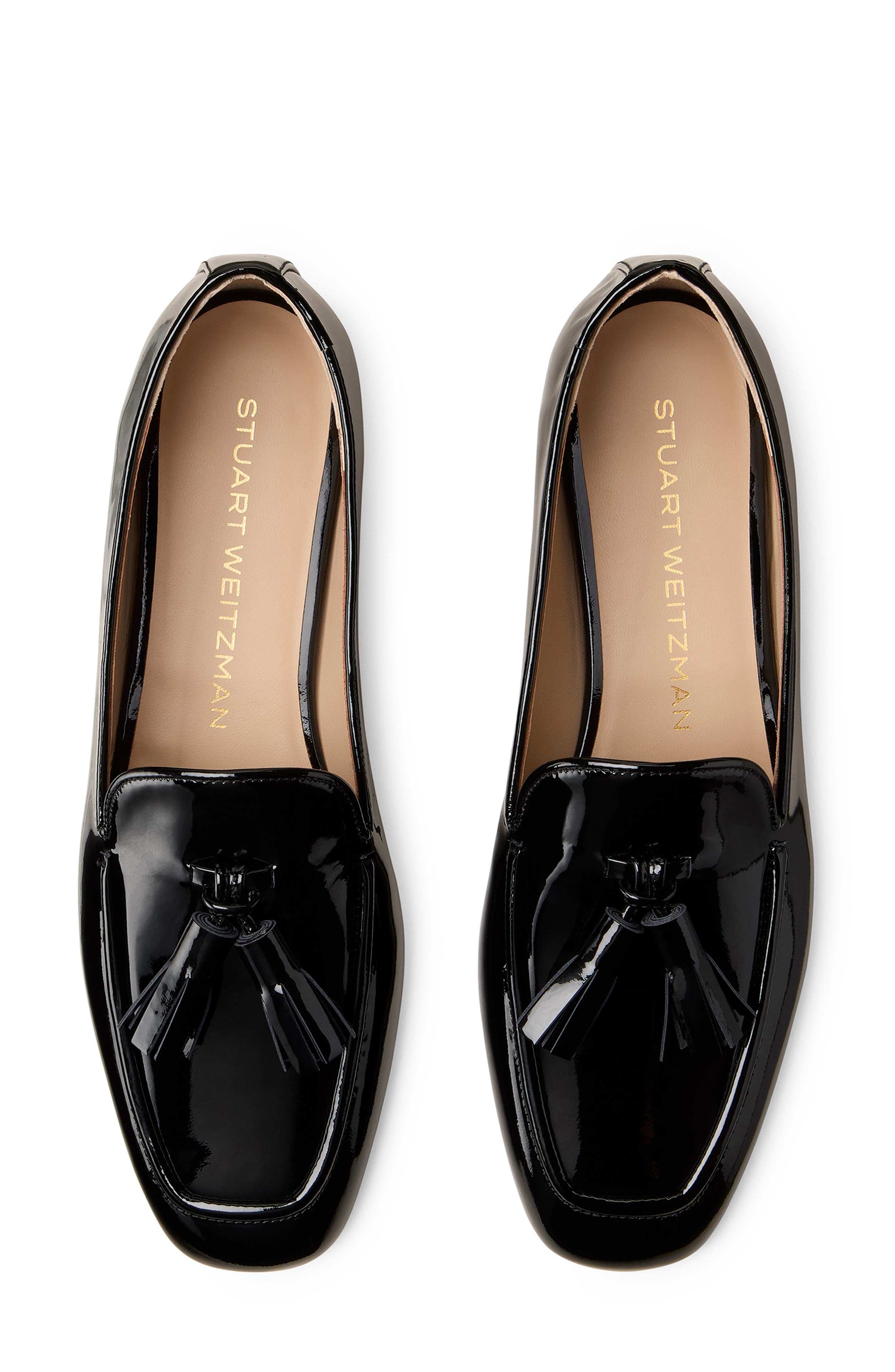 Stuart Weitzman Tassel Loafer, Alternate, color, Black
