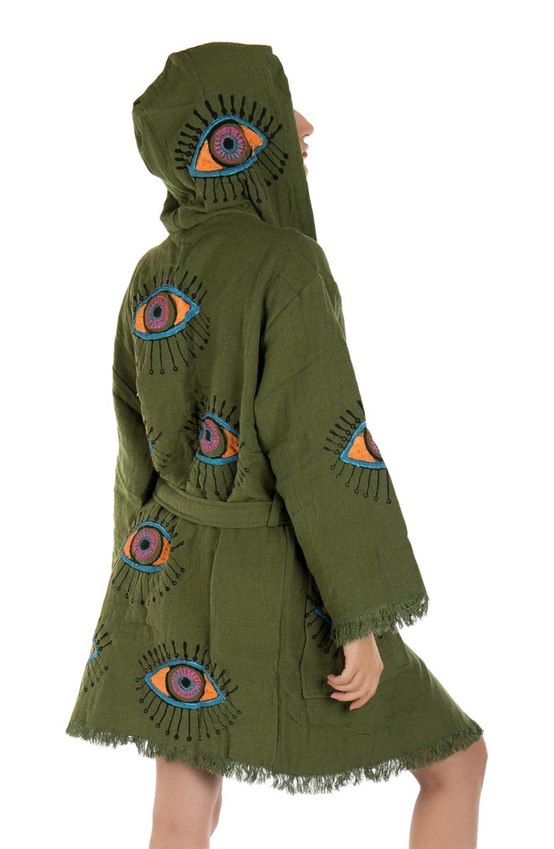 Forever & Always Shoes Imogen - Handmade Hooded Cotton Robe Cover-Up, Alternate, color, 