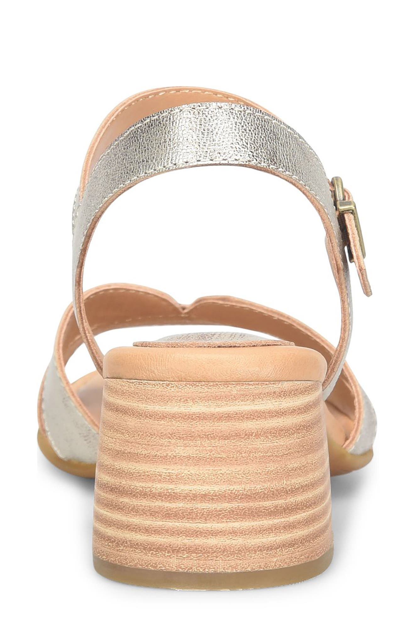 Børn Sadie Ankle Strap Sandal, Alternate, color, Gold Metallic Leather