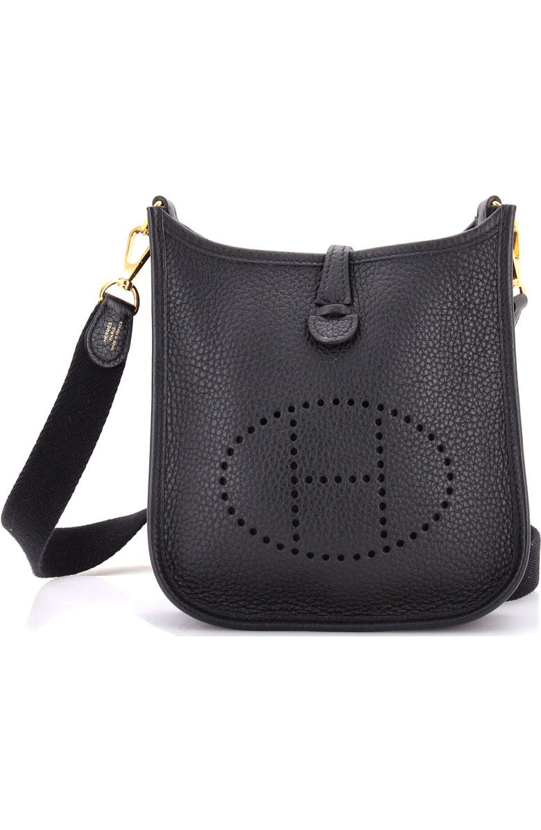 Pre-Owned Hermes Evelyne Bag Gen III Clemence TPM, Main, color, Noir