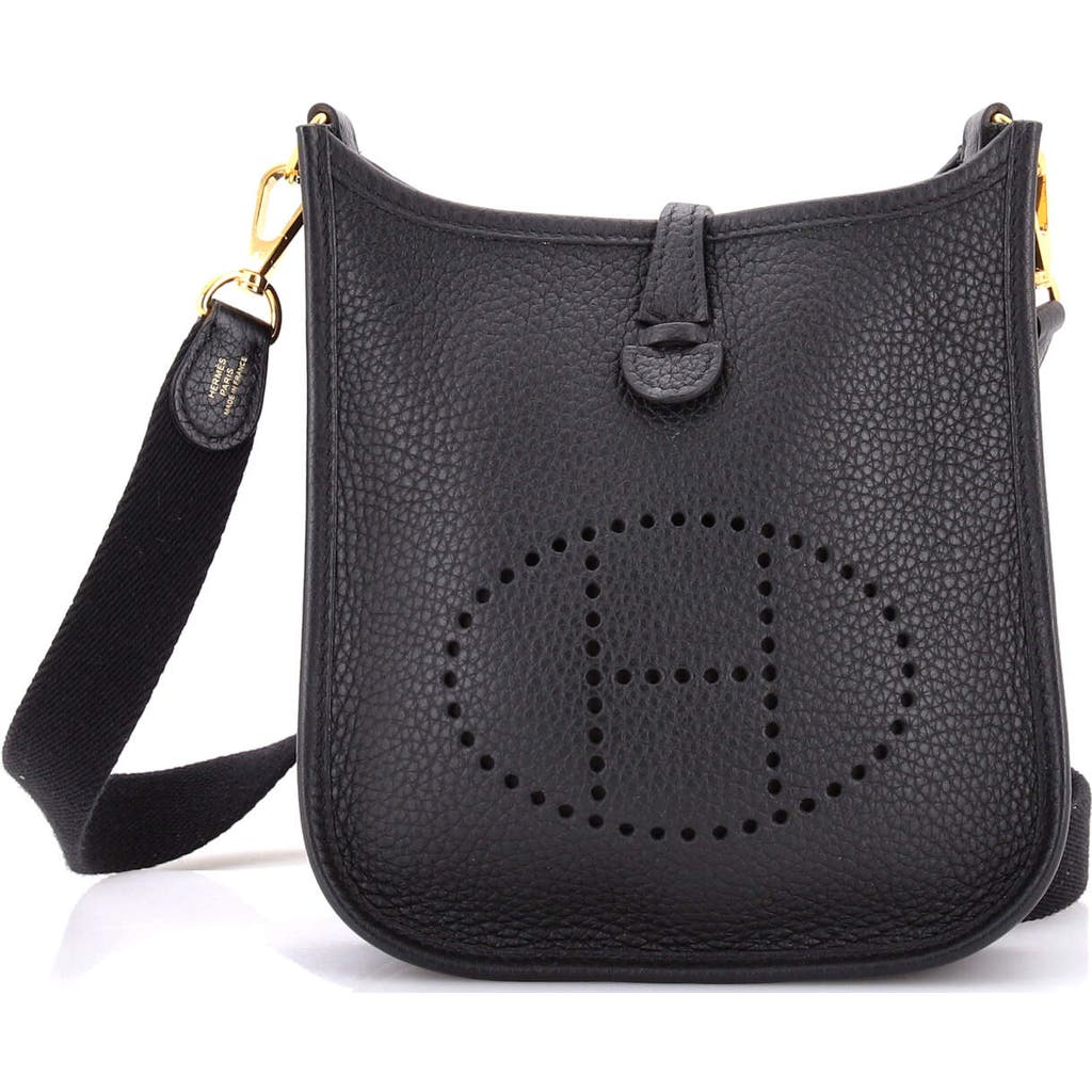 Pre-owned Hermes Hermes Evelyne Bag Gen Iii Clemence Tpm In Black