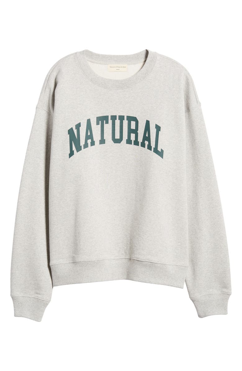 Museum of Peace & Quiet Natural Crewneck Sweatshirt, Alternate, color, 