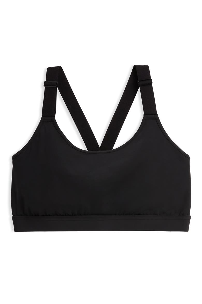 Peak Medium Impact Sports Bra, Main, color, BLACK