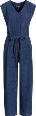 Eileen Fisher Crinkled Ankle Jumpsuit