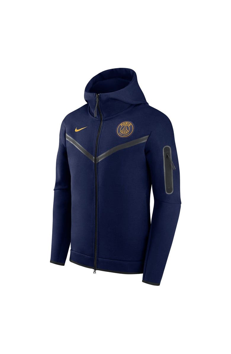 Nike Men's Nike Navy Paris Saint-Germain Tech Fleece Full-Zip Hoodie Jacket, Alternate, color,