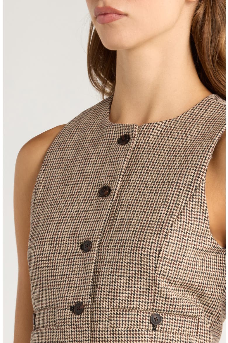 Plaid Crop Vest, Alternate, color, BETWEEN THE LINES
