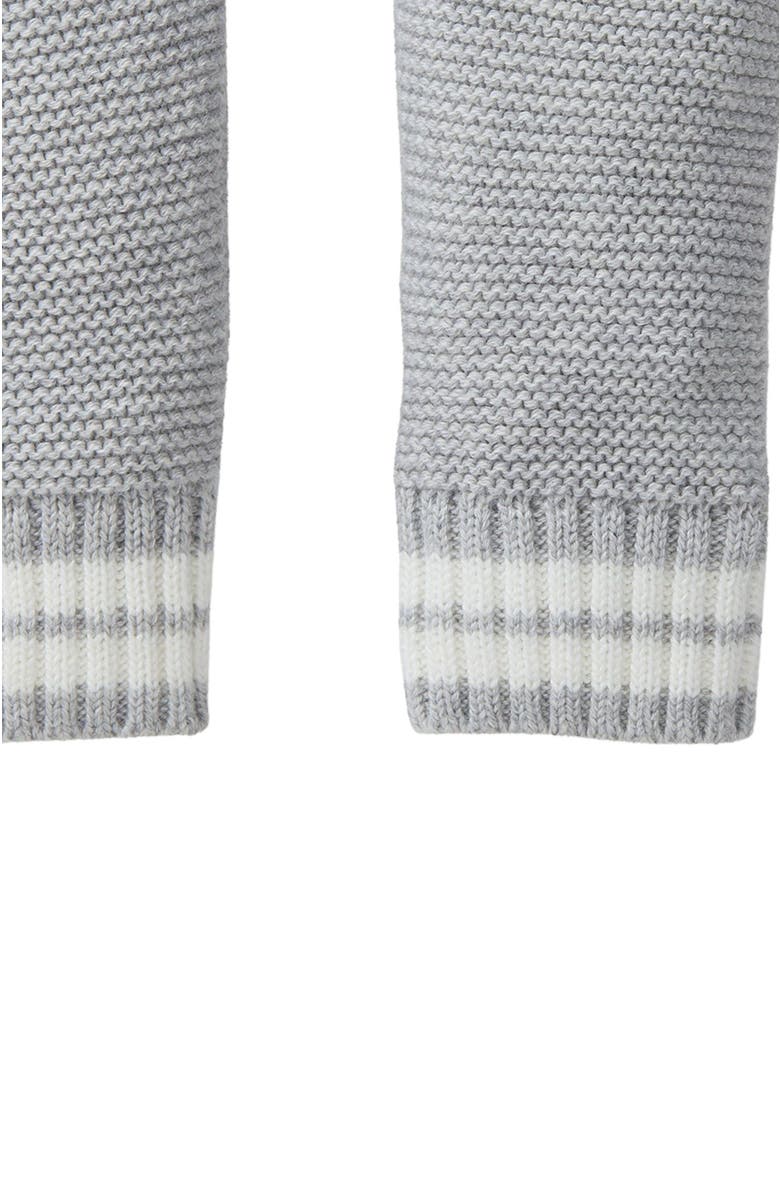 Hope & Henry Baby Organic Cotton Cardigan and Sweater Legging Set, Alternate, color, Gray Heather