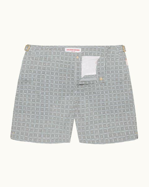 Bulldog Exclusive-Print Mid-Length Swim Shorts