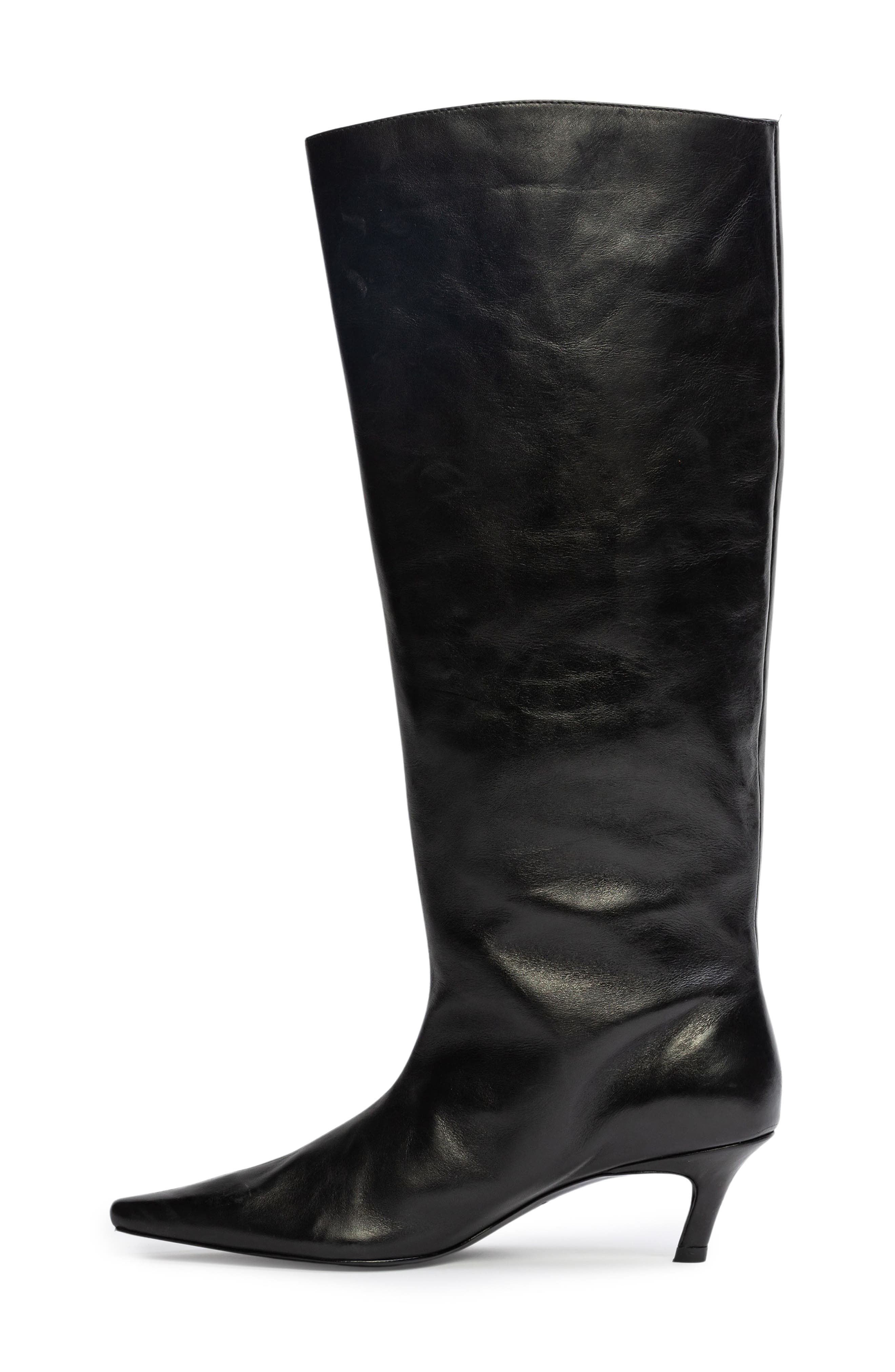 BLACK SUEDE STUDIO Stass Slouch Boot, Alternate, color, Black