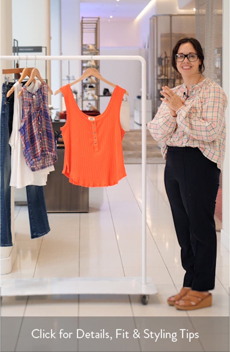 Bryson Cotton Rib Henley Tank, sales video thumbnail