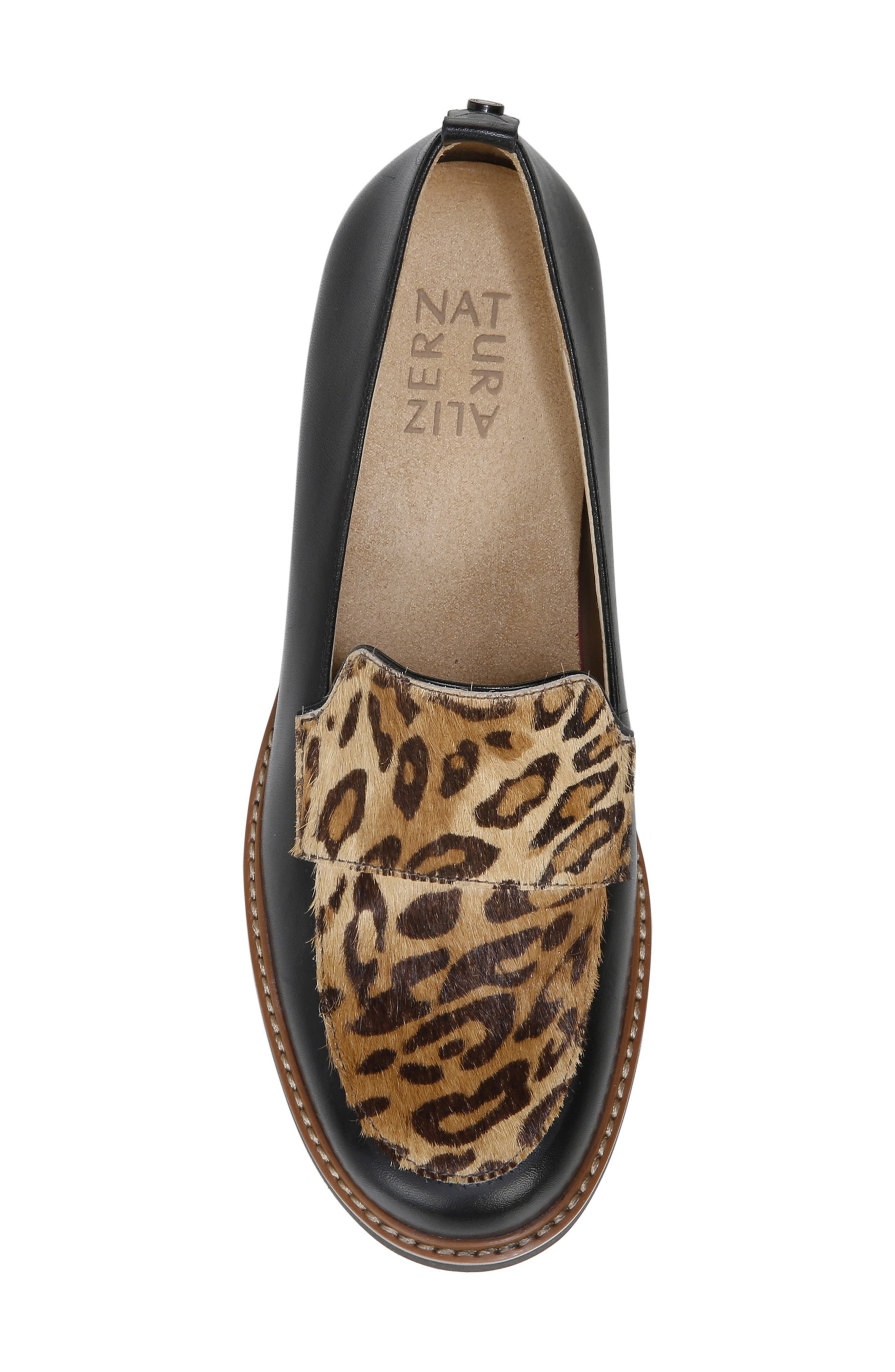 Naturalizer Darry2 Genuine Calf Hair Accent Loafer, Alternate, color, Black Cheetah
