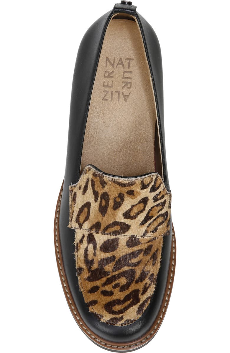 Naturalizer Darry2 Genuine Calf Hair Accent Loafer, Alternate, color, Black Cheetah