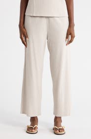 Eileen Fisher Jersey Ankle Wide Leg Pants